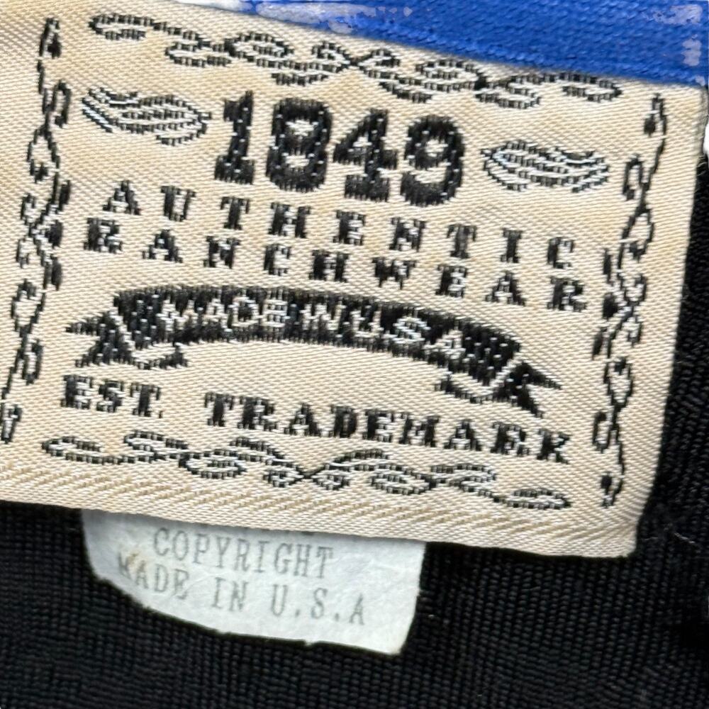 1849 Authentic Ranchwear USA Made Stretch Rodeo Rhinestone Zip Up Show Jacket S - Picture 16 of 16